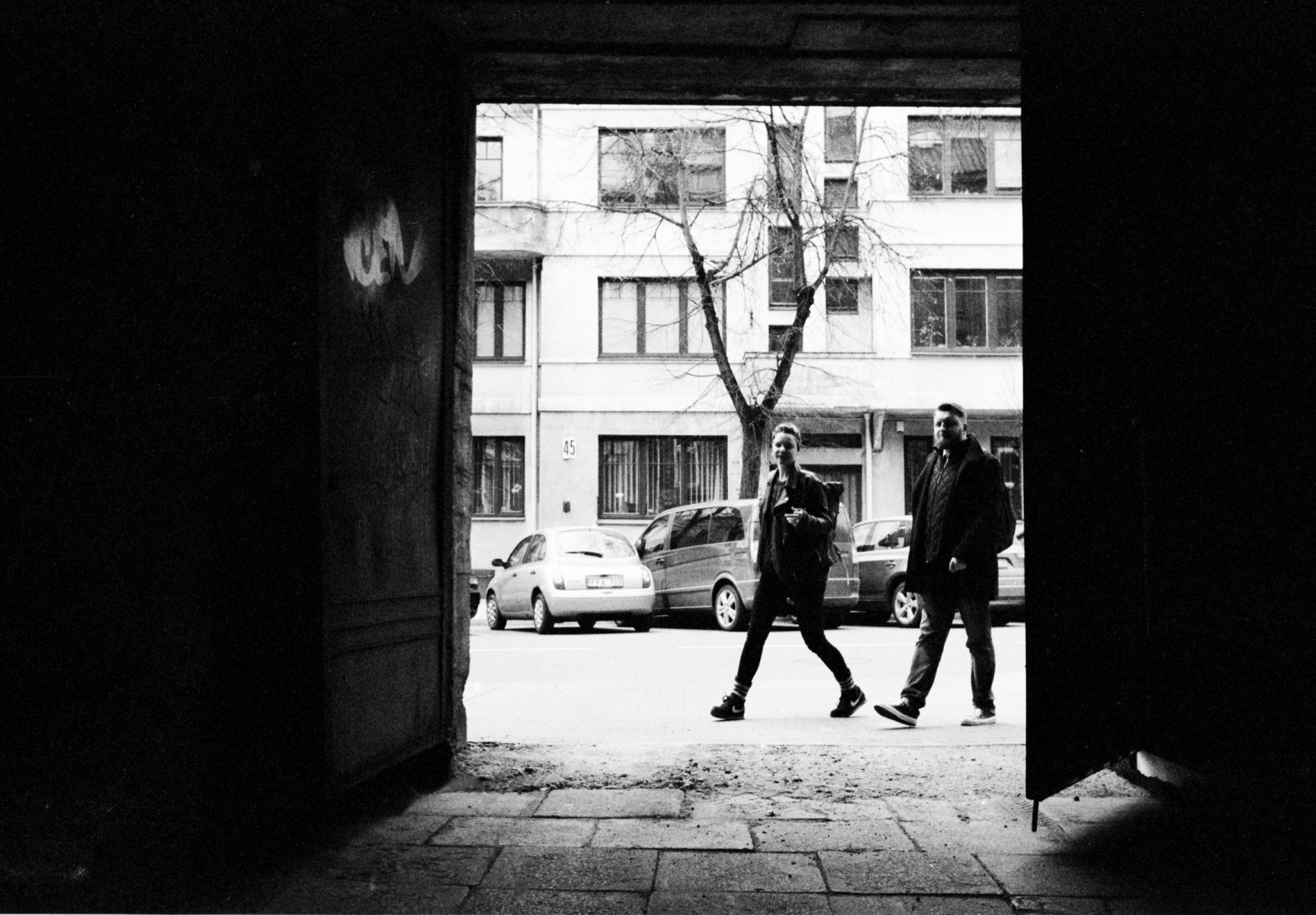 Berta ir Paulius po interviu Kaune. ©Artūras Morozovas