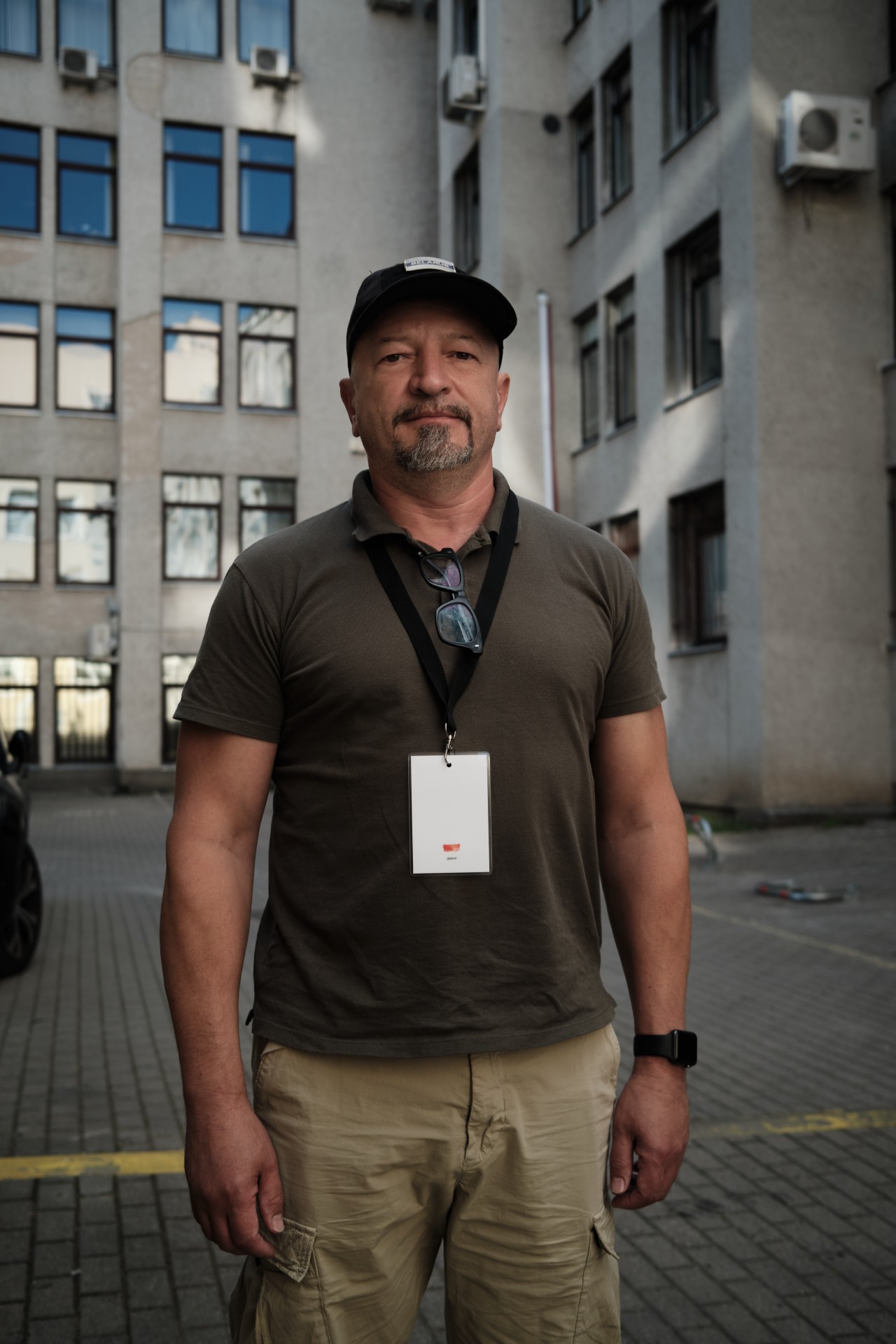 Verslininkas ir vienas baltarusių savanorių būrio „Pahonia“ įkūrėjų Vadimas Prokopjevas. ©Karolis Pilypas Liutkevičius