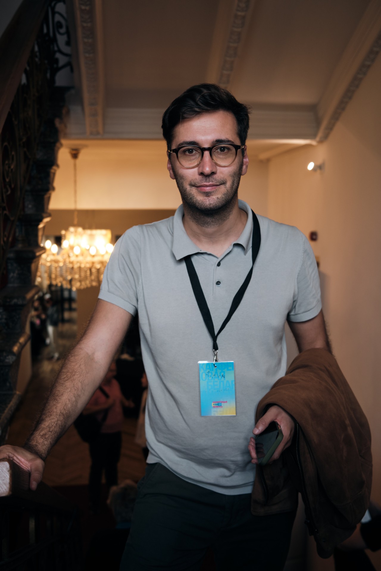 Aktyvistas ir „Telegram“ kanalo „Belaruski Hajun“ (liet. „Baltarusijos giraitė“) įkūrėjas Antonas Motolko. Nuo invazijos pradžios kanale publikuojama informacija apie rusiškos karinės technikos judėjimą Baltarusijos teritorijoje. ©Karolis Pilypas Liutkevičius