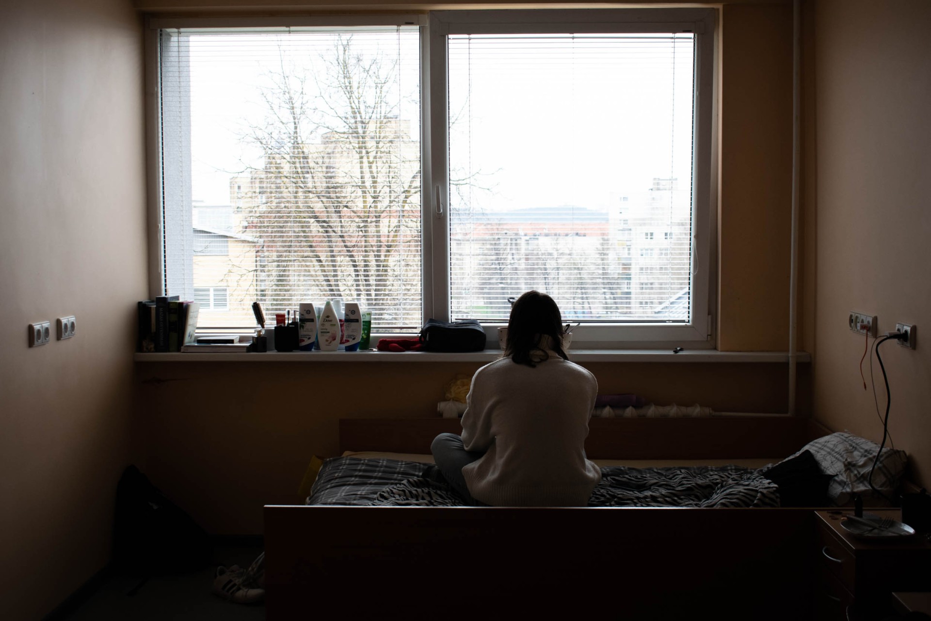 Sirena savo kambaryje bendrabutyje. ©Julija Stankevičiūtė