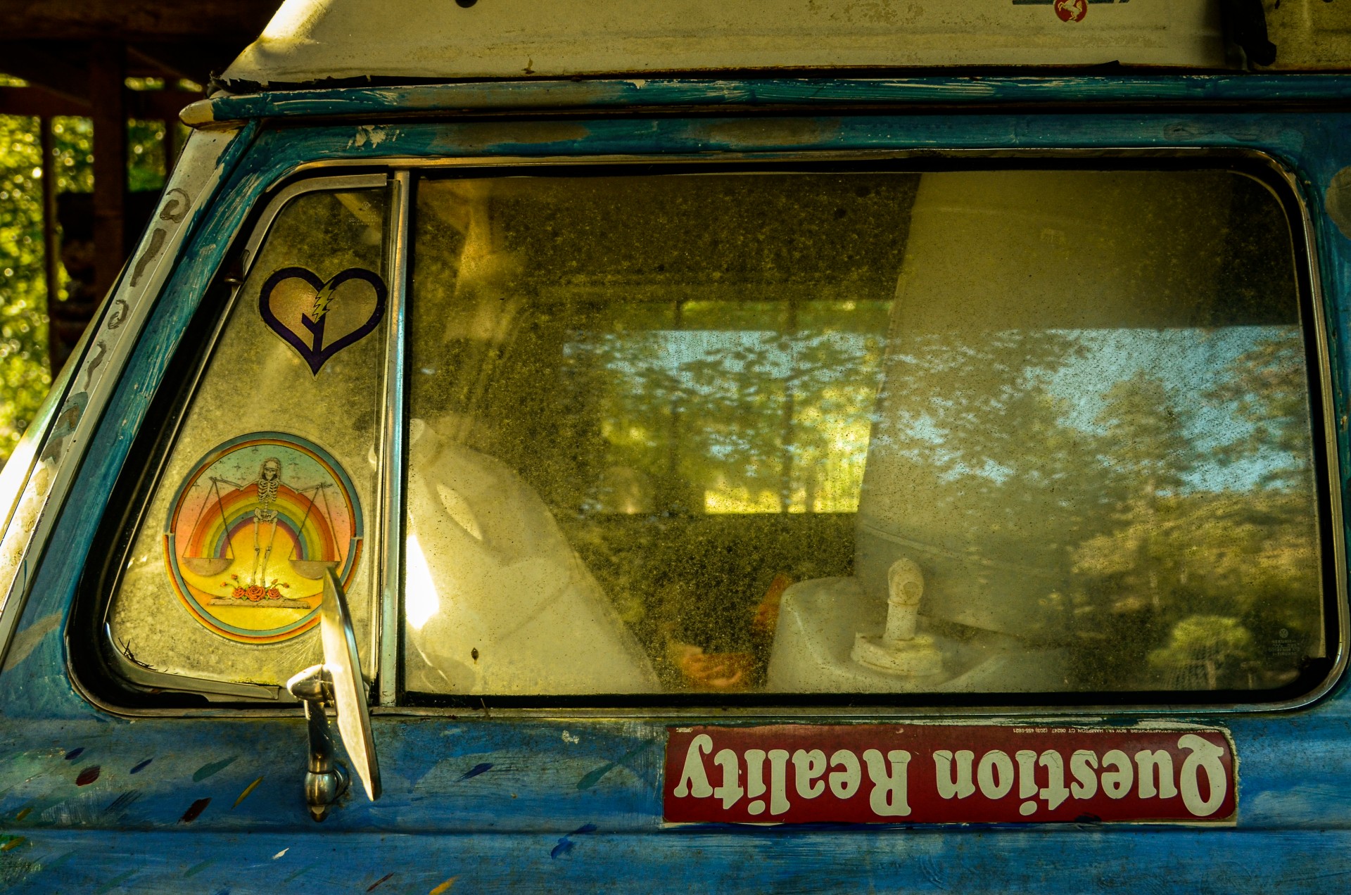 Joe autobusiuko langas. Cave Junction, Pietų Oregonas, 2013 m.