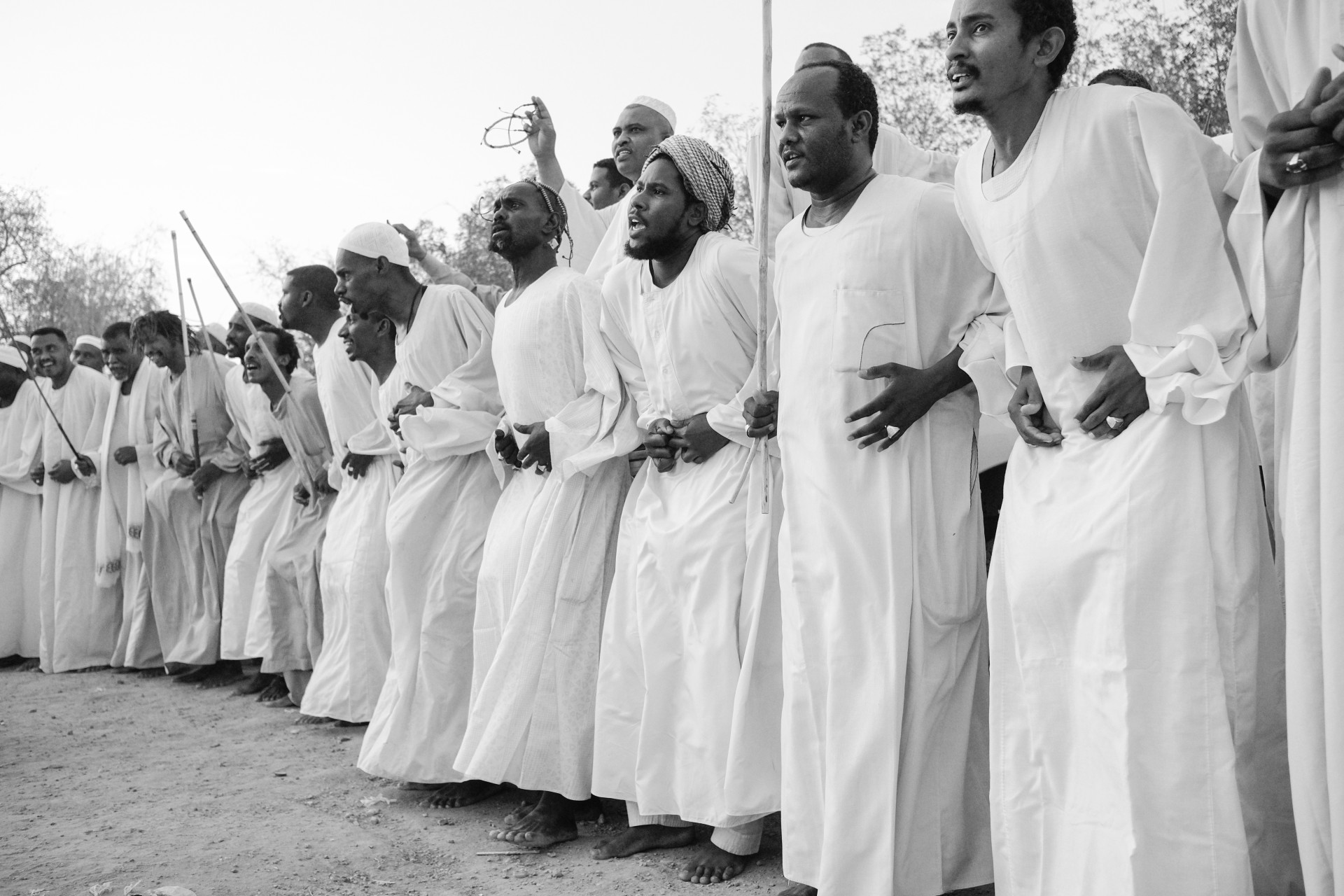 Sufijai atlieka Zikr ceremoniją.