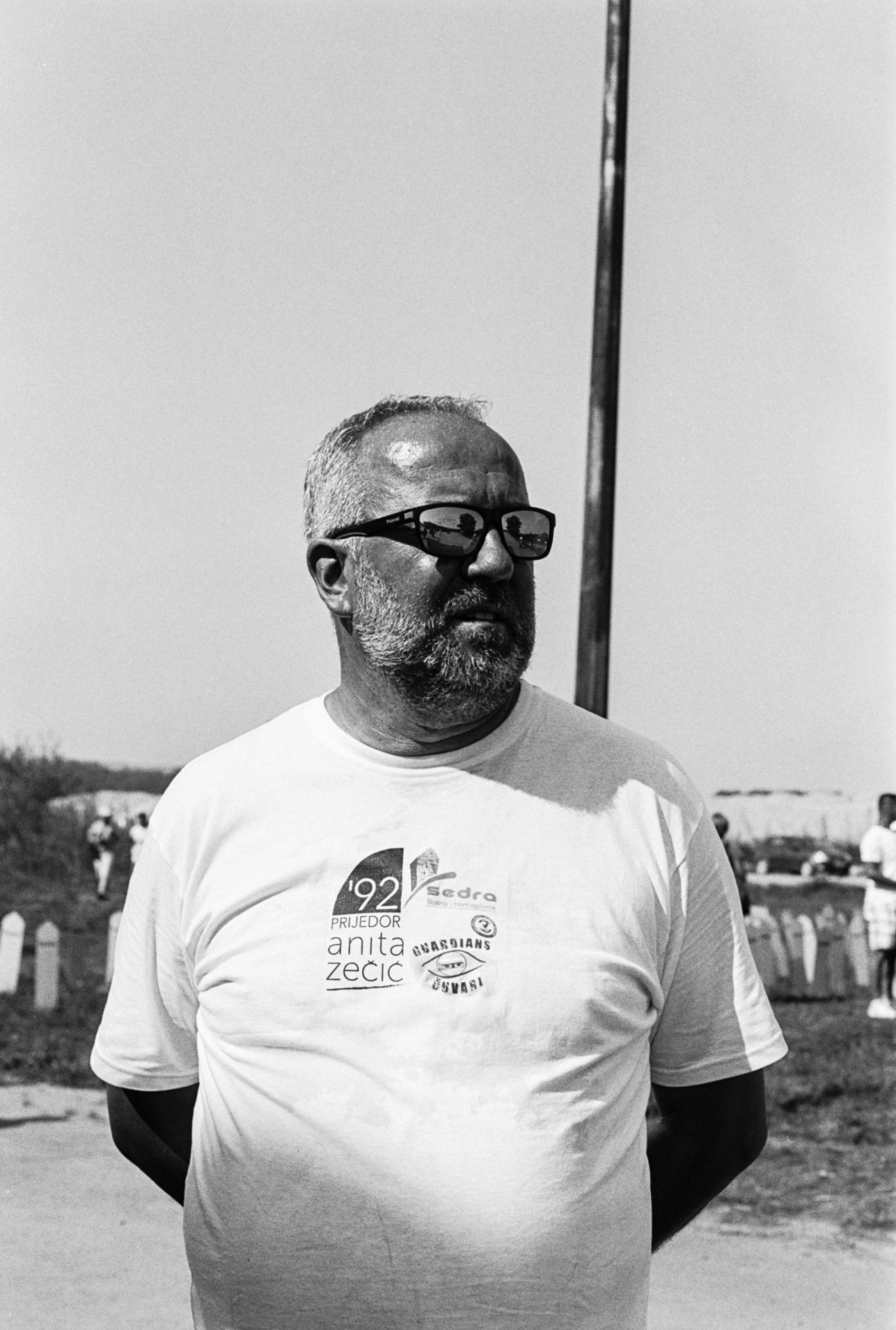 Satko Mujagić Omarskos koncentracijos stovyklos, kurioje kalėjo 1992 metais, minėjime. ©Melita Vilkevičiūtė