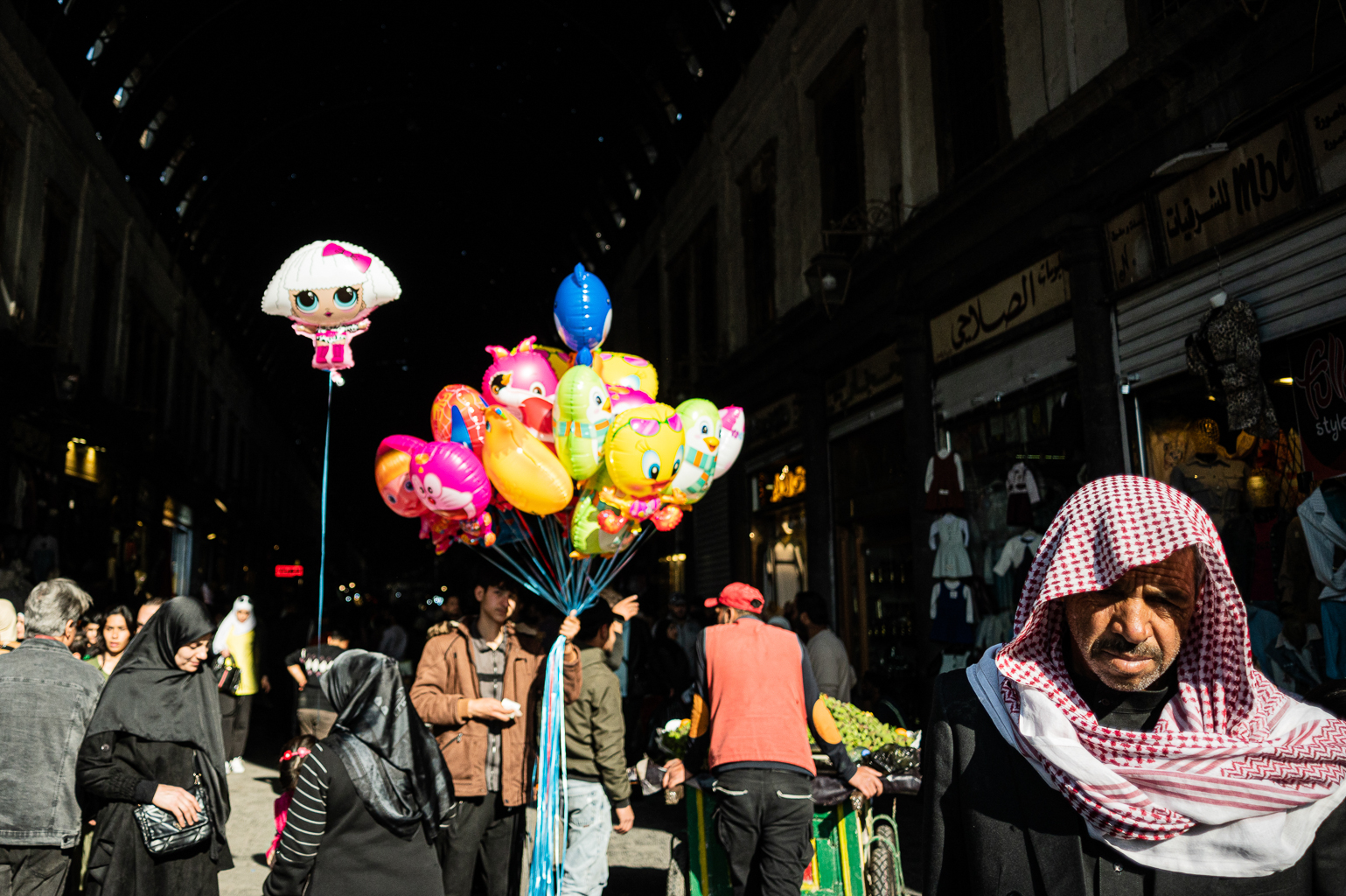 Al-Hamidiyah Souq, vienas seniausių ir žinomiausių Vidurio Rytų turgų, įsikūręs Damasko istoriniame centre. ©Denis Vėjas