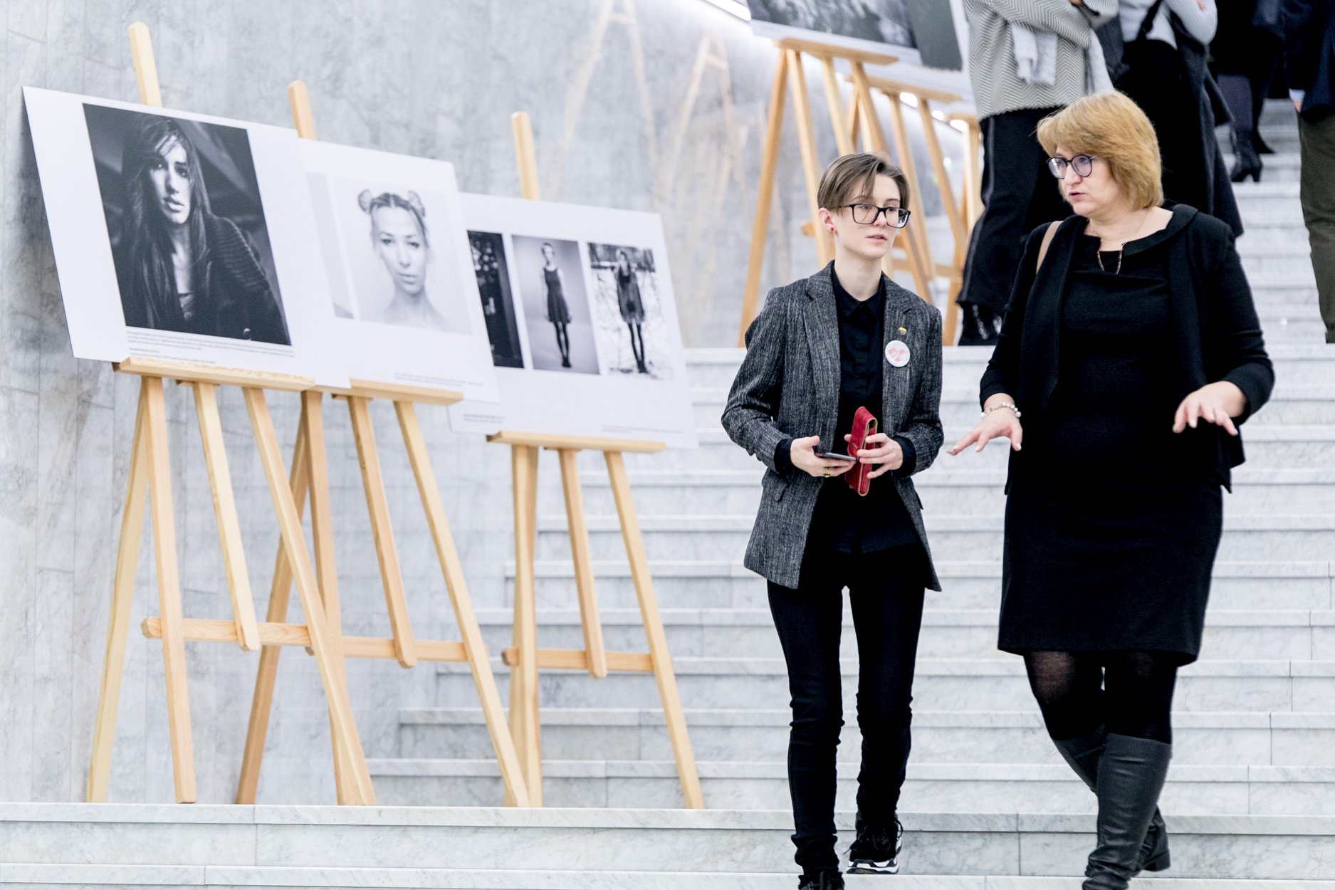 Nacionalinio žmogaus teisių forumo dalyviai po diskusijos Nacionalinėje Martyno Mažvydo bibliotekoje. ©Vygaudas Juozaitis