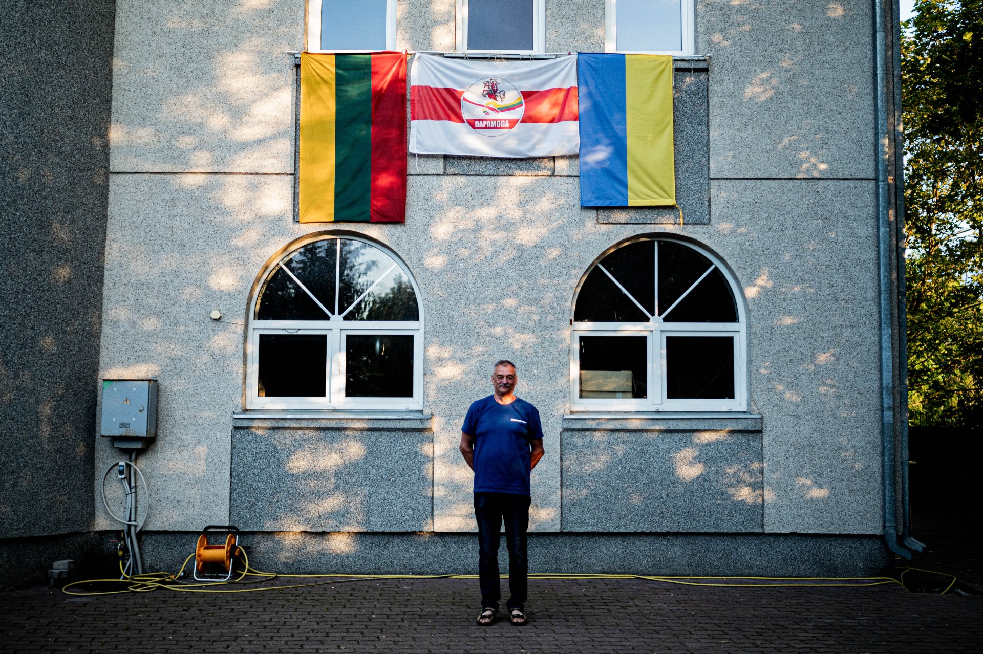 Vilniuje Michailas kuria baltojo triukšmo technologiją, skirtą dronams neutralizuoti, kurią Ukraina galėtų panaudoti gindamasi nuo Rusijos. ©Denis Vėjas