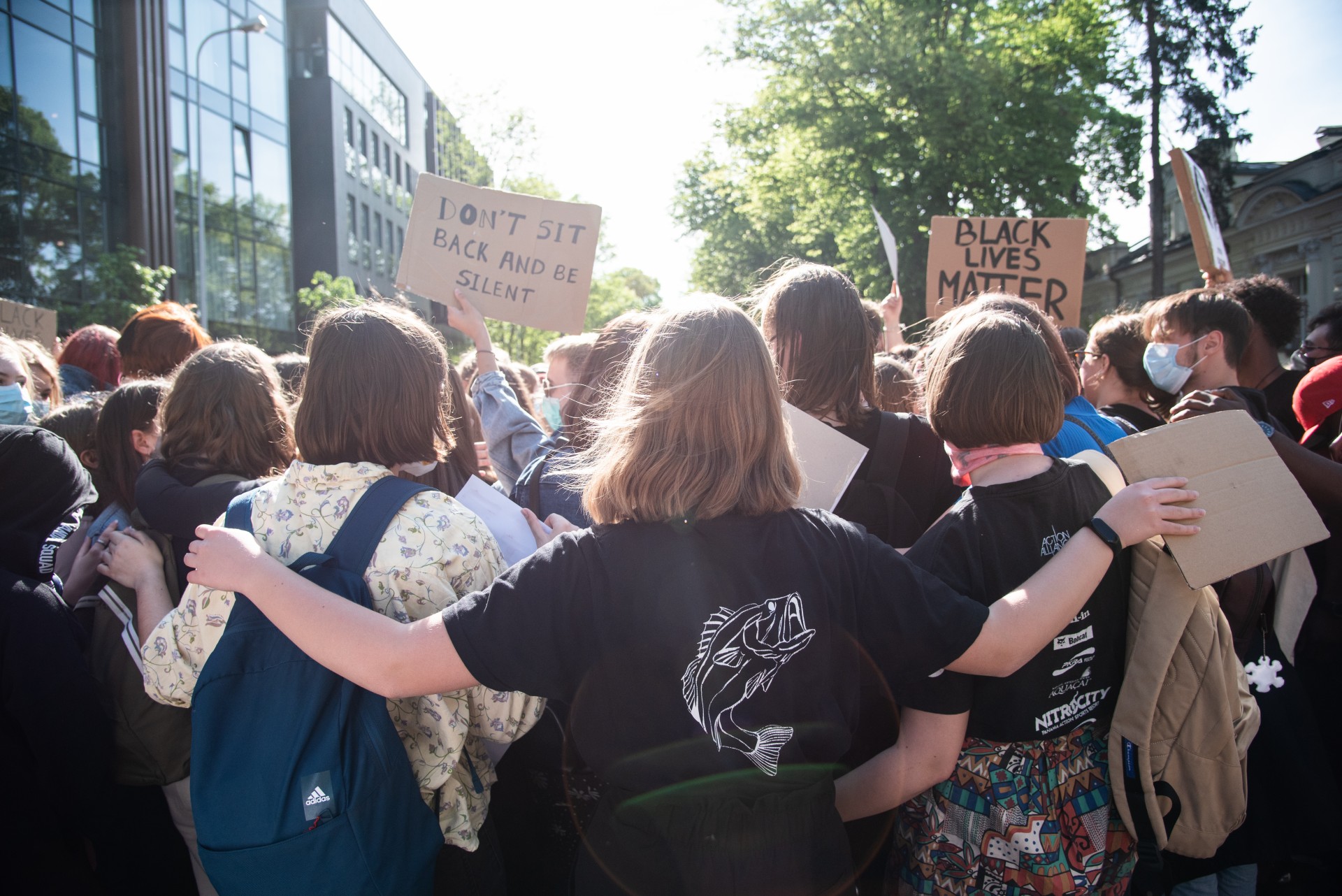 Protestuotojai prie JAV ambasados ©Severina Venckutė
