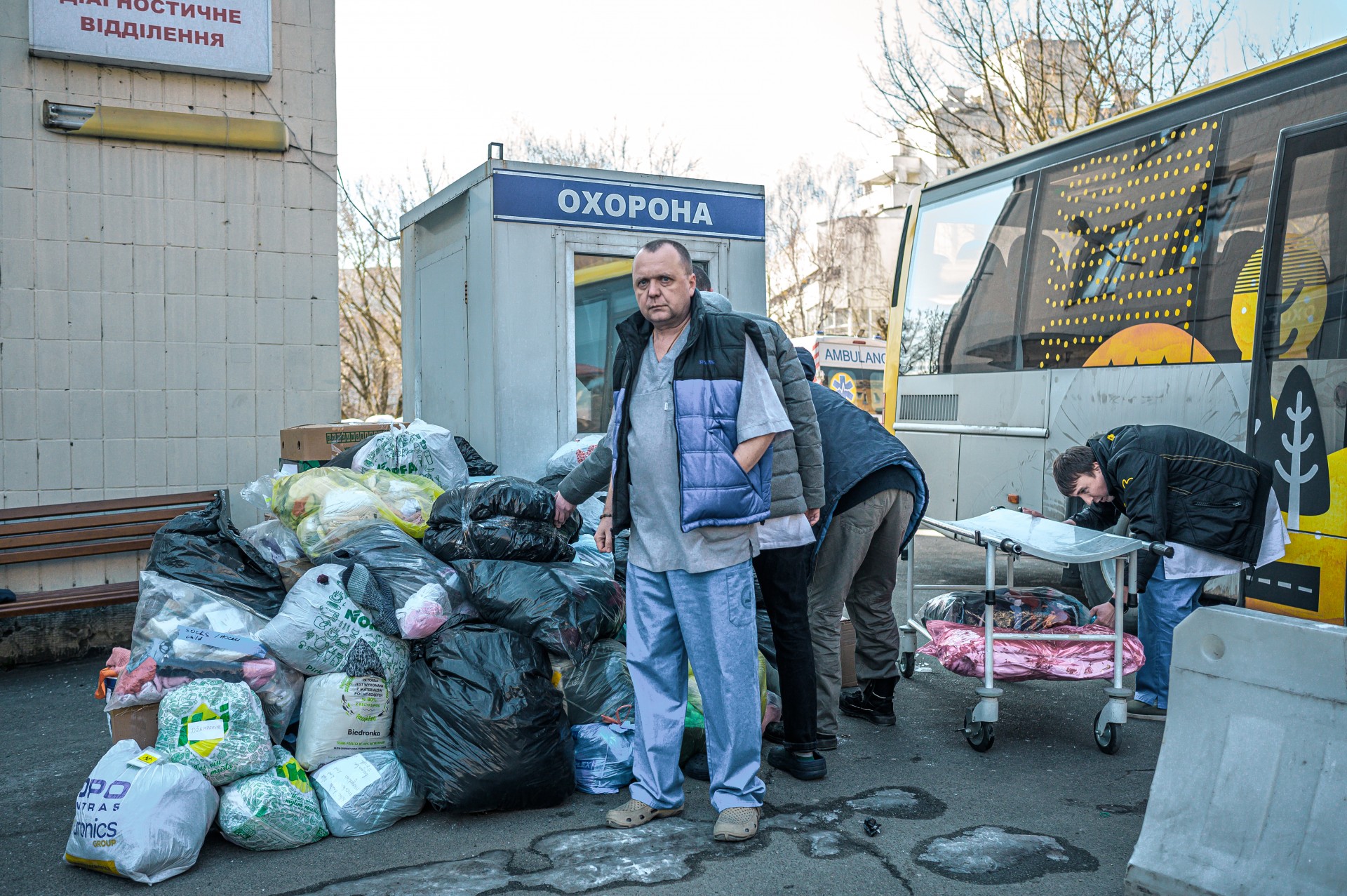 Kyjivo regioninės ligoninės rentgeno laborantas Aleksandras Karpukas.