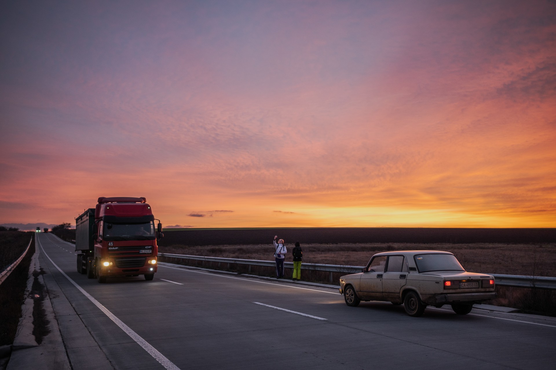 Kelyje link Chersono, 2022-ųjų gruodis. ©Denis Vėjas