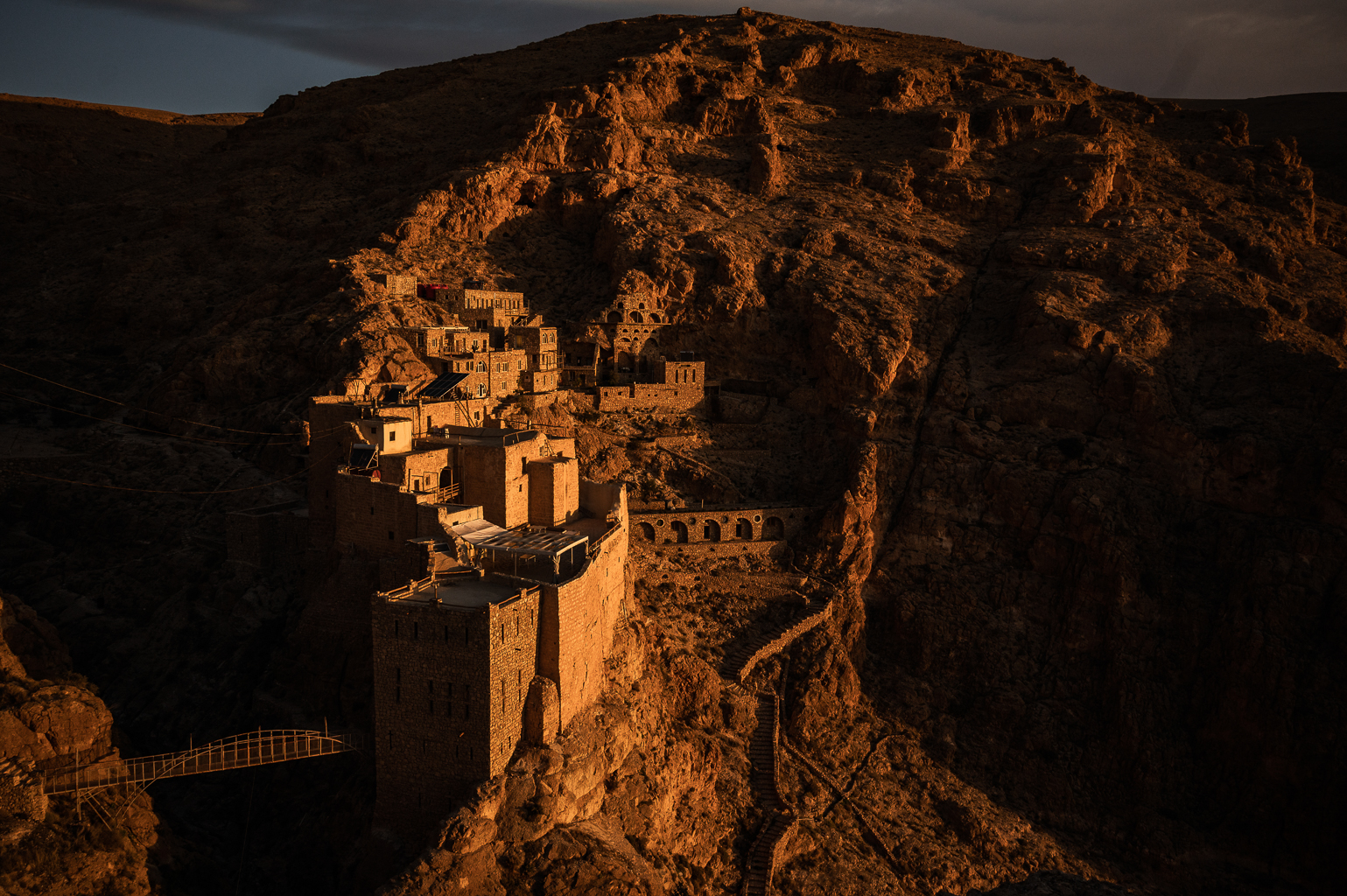 Deir Mar Musa al-Habashi vienuolyno pagrindinis korpusas, 2025 m. ©Denis Vėjas