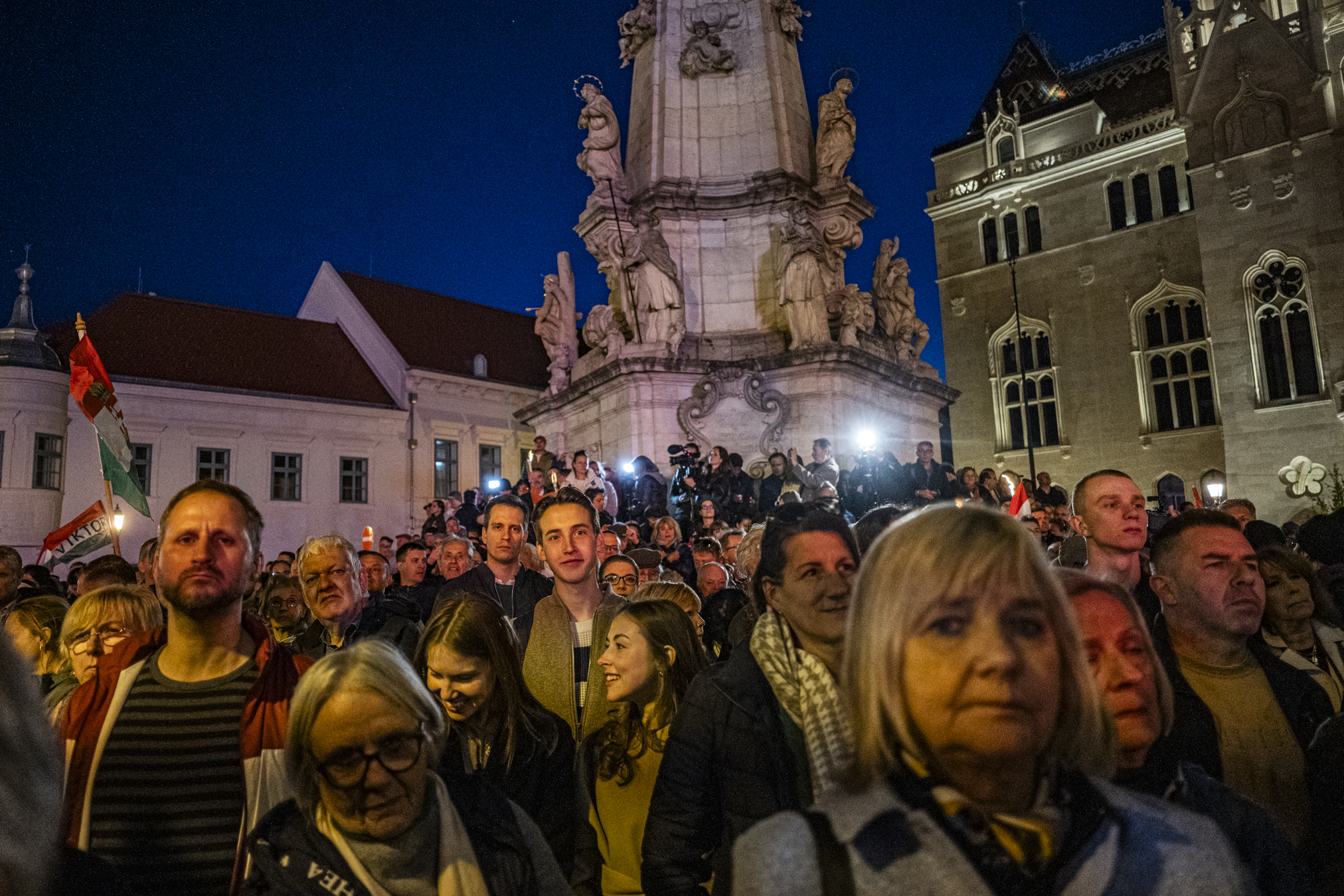 Orbáno mitingas Budapešte, balandžio 11 d. ©Denis Vėjas