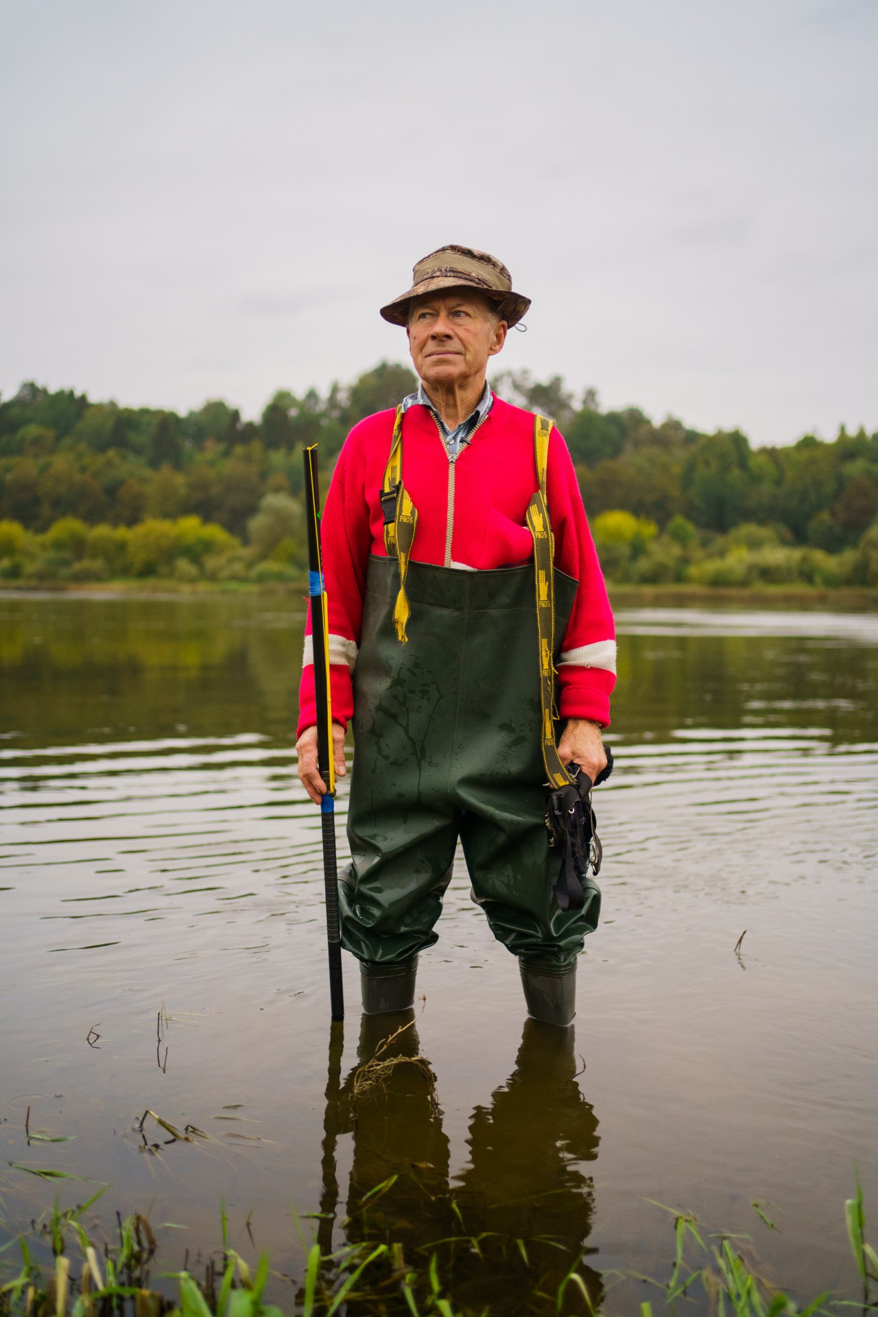 Tačiau Vytautas prie tokio žvejybos būdo pripratęs nuo vaikystės, kai žvejodavo su meškere, kuriai valą jo brolis nupindavo iš arklio plaukų. ©Mindaugas Drigotas